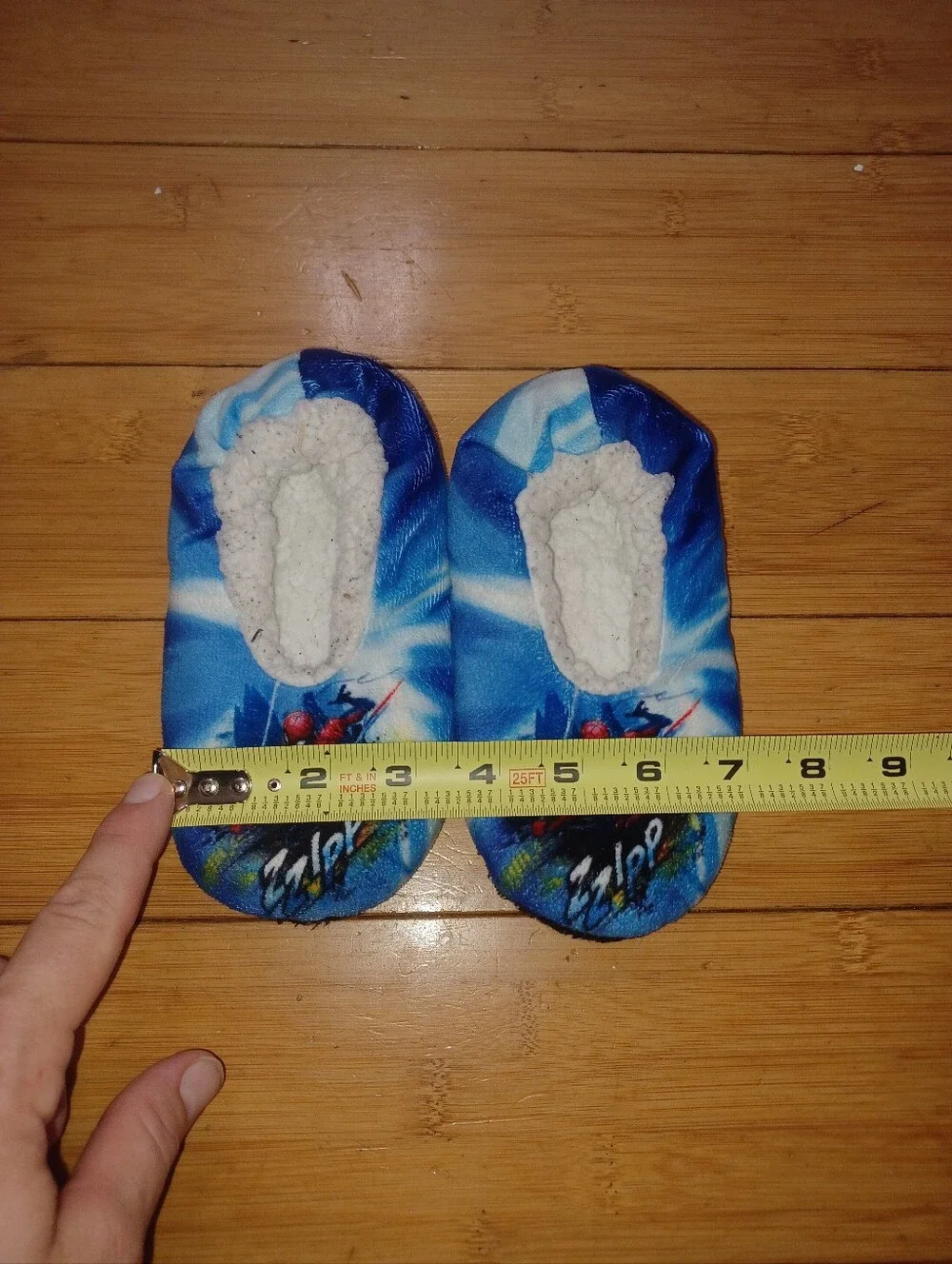 Marvel Kids Blue Spider-Man Slip-On Sherpa-Lined Slippers
